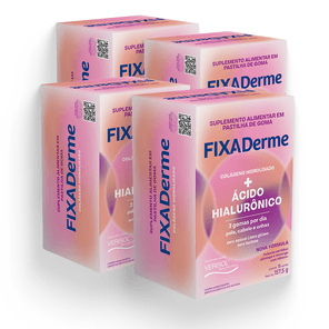Kit 4 unid. Colágeno e Ácido Hialurônico  FIXADerme