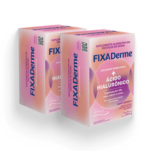 Kit 2 unid. Colágeno e Ácido Hialurônico  FIXADerme